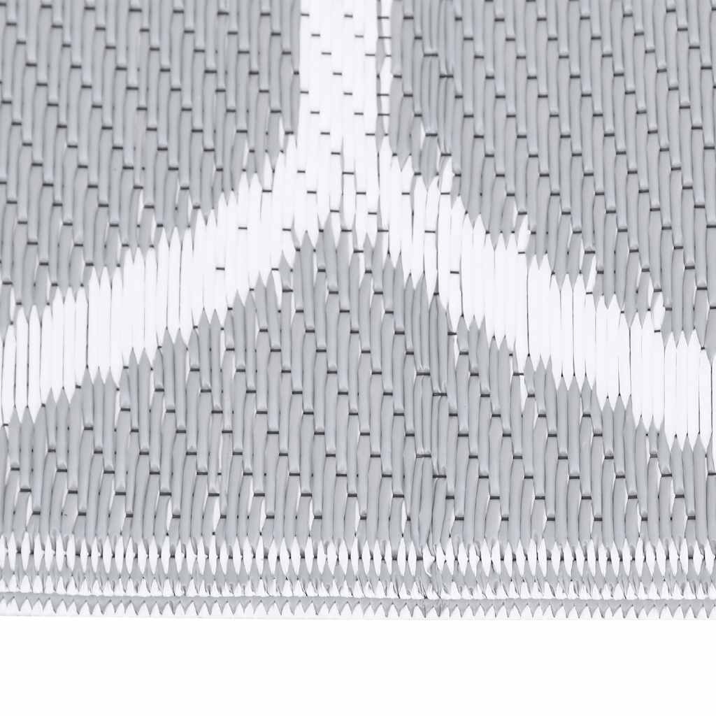 Outdoor Rug ARAKIL Grey 140x200 cm PP