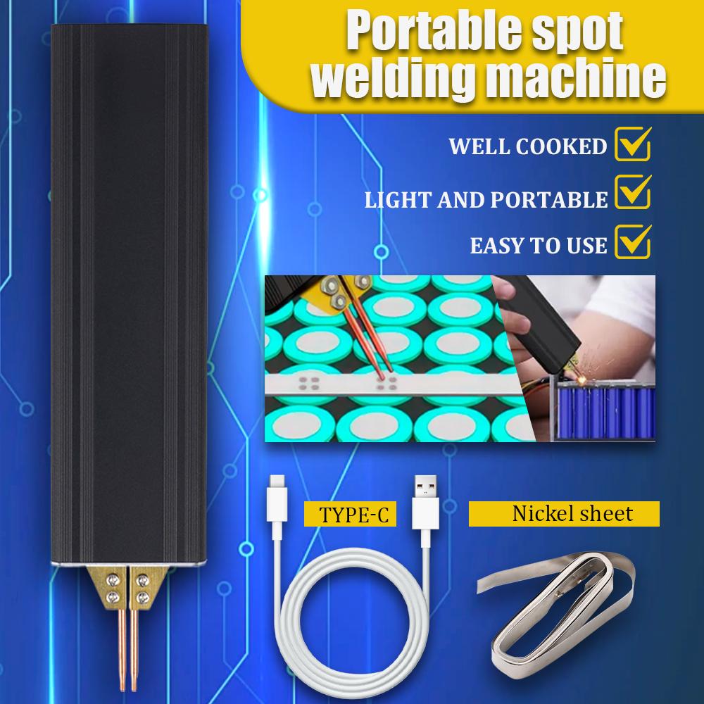 Portable Handheld Battery Spot Welding Machine 18650 Lithium Battery Nickel Sheet Spot Welder Aluminum Welding Head