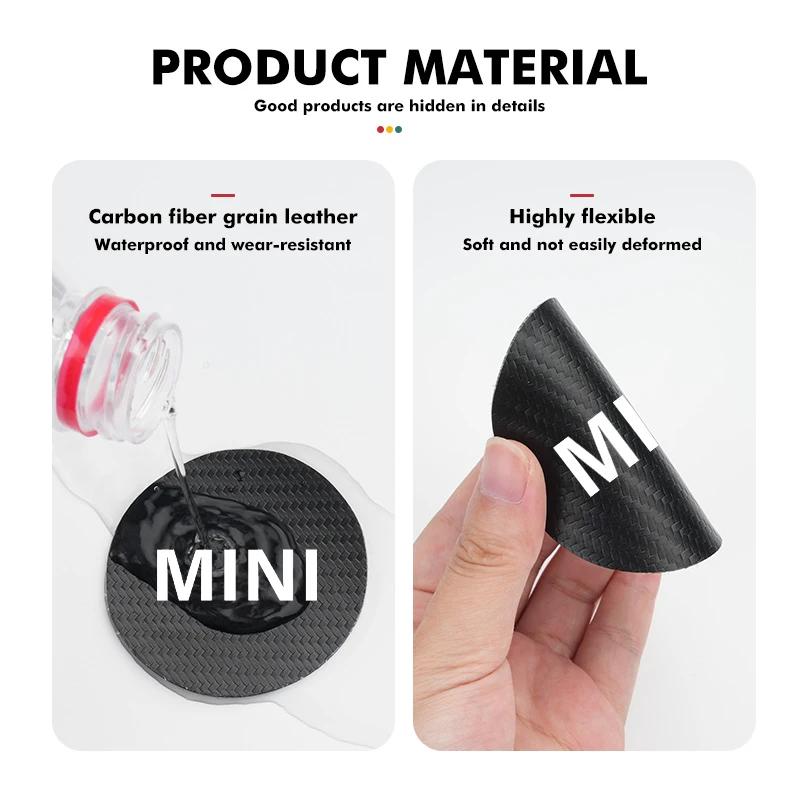 2Pcs Car Coasters Water Cup Holder Pads Anti Slip Accessories For MINI Cooper One S JCW Countryman R56 R50 R53 R55 F56 F55 Phgqd66