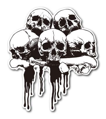 

Biker Sticker Biker Sticker Harley Helmet Skull 02 Skull BK003 Car Sticker Outdoor OK