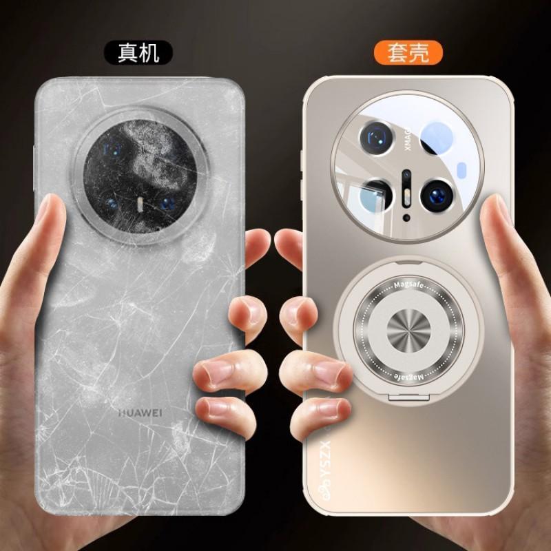 Magnetic Rotating Stand Case Mate 60 70 Pro Plus Shockproof Full Coverage Matte TPU Cover