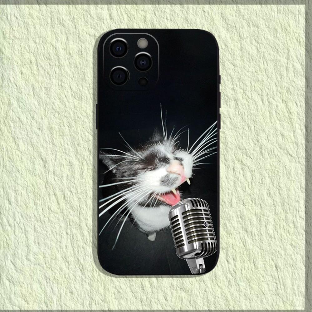

Pet Cat Funny memes Phone Case For iPhone 16,15,14,13,12,11,Pro,X,XS,Max,XR,Plus,Mini Soft Black Cover iPhoneX