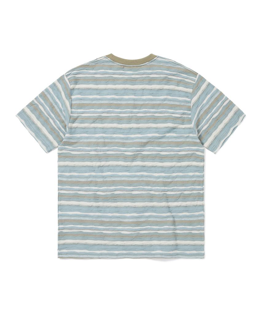THISISNEVERTHAT Wave Jacquard Tee Soft Blue