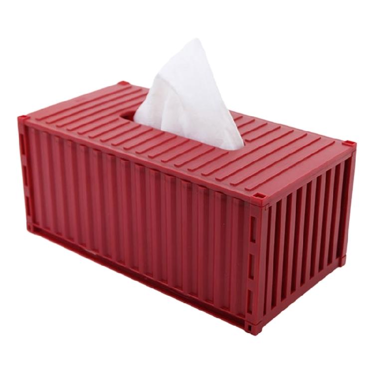 Cargo Container Tissue Dispenser for Kitchen Decorative Plastic Paper Towel Box Innovative Napkin Holder for Bedroom