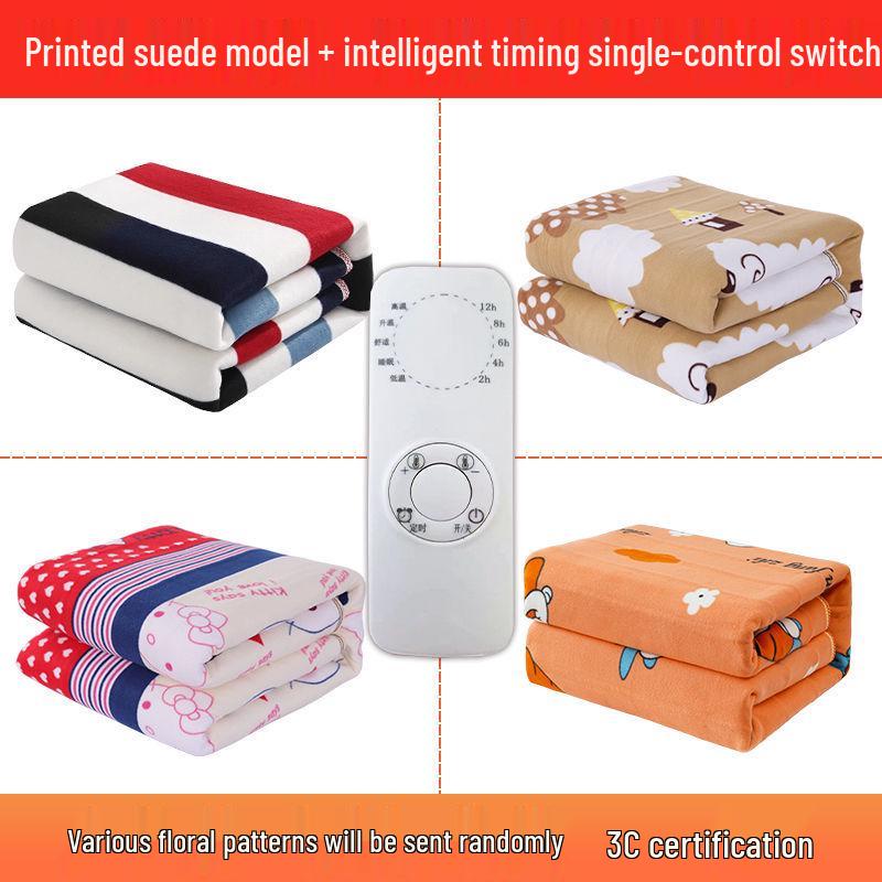 Extra Large Electric Blanket with Dual Temperature Control, Perfect for Three-Person Use, Dorm Room Safe, No Radiation.