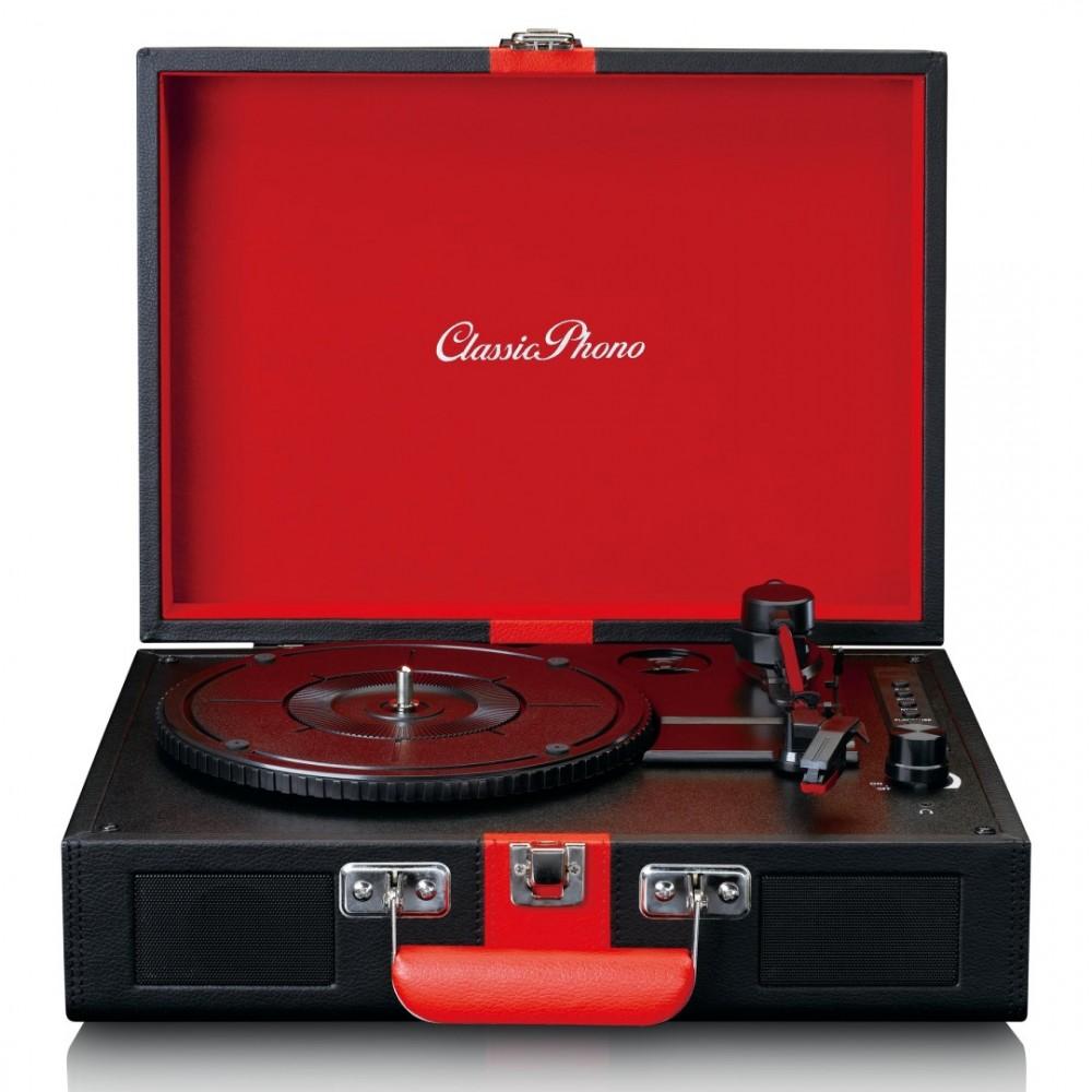 Lenco Tt-110Bkrd - Turntable With Speakers And Bluetooth  (Black and Red)
