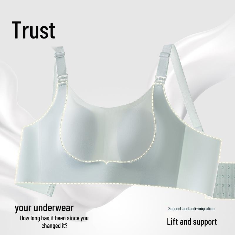 Rabbit Ear Nursing Bra for Postpartum - Lightweight, Thin, Large-Chest Minimizer
