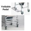 3 in 1 Aluminum Alloy Commode Chair Bathroom Shower Toilet Wheelchair Household Portable Elderly Closestool
