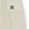 New MLB GofcoreBasic New York Yankees Cargo Shorts Unisex Dark Cream 3ASMB0653-50CRM