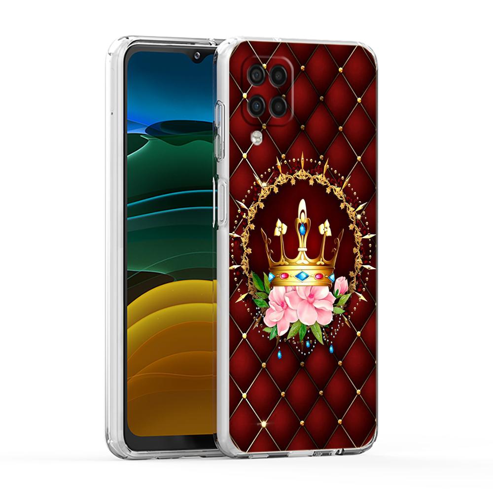Diamond Crown Case for Samsung Galaxy A13 A22 A32 A52 A72 A51 A71 A11 A31 A41 A33 A53 A73 5G Transparent Silicone Shell Capa Bag