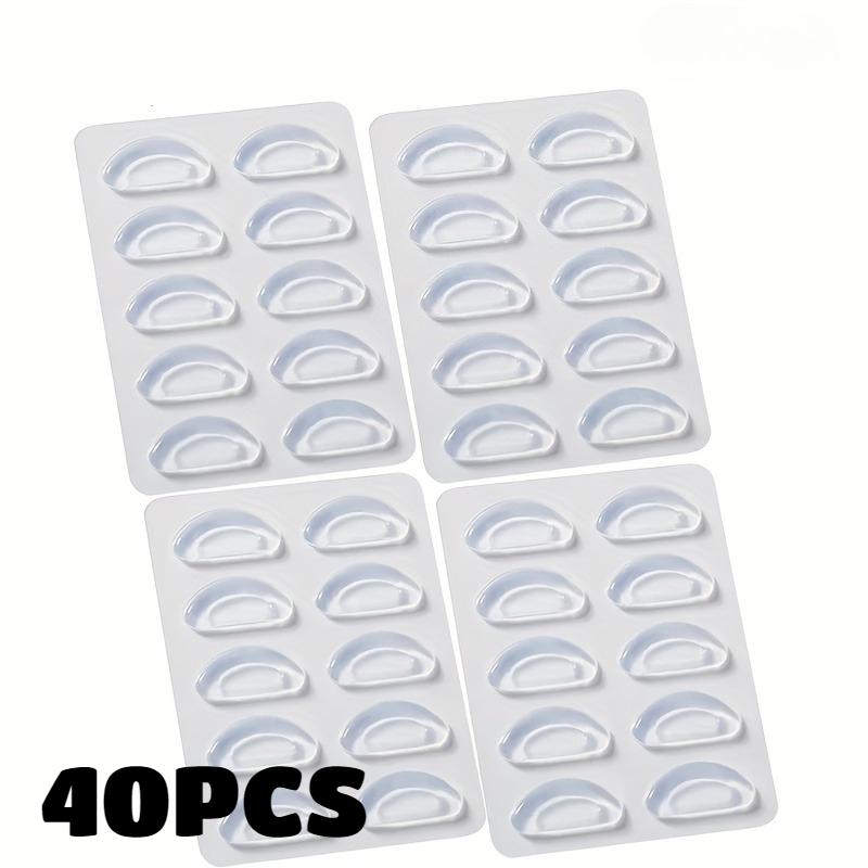 40pcs Nose Pads Super Sticky Anti Slip Eyeglass Soft Silicone Adhesive Glasses Nose Pads for Plastic Frame Glasses Sunglasses