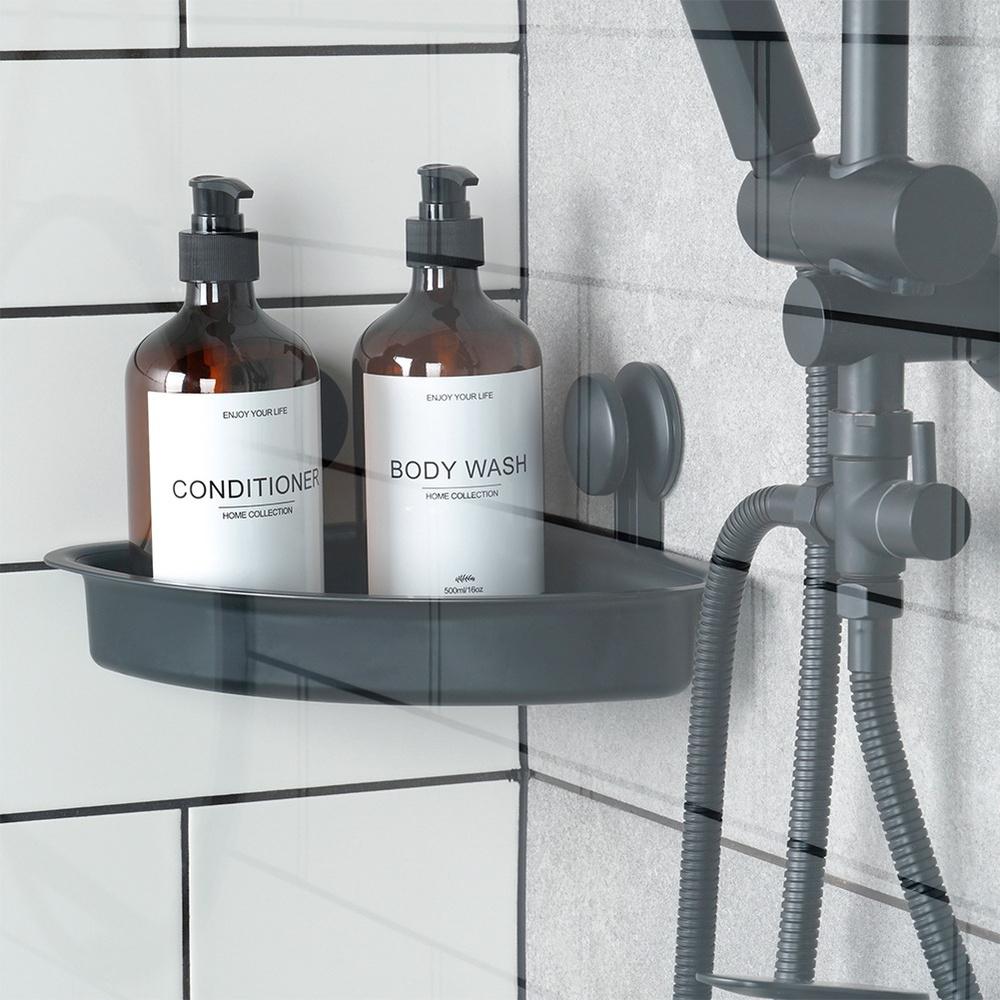 Bathroom Suction Cup Wall Shelf for Shower for Cosmetics and Accessories