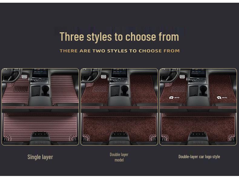 NIO ES6, ES8, EC6, ET7, ET5 Car Floor Mats - Full Surround Genuine Leather for Six or Seven-Seaters