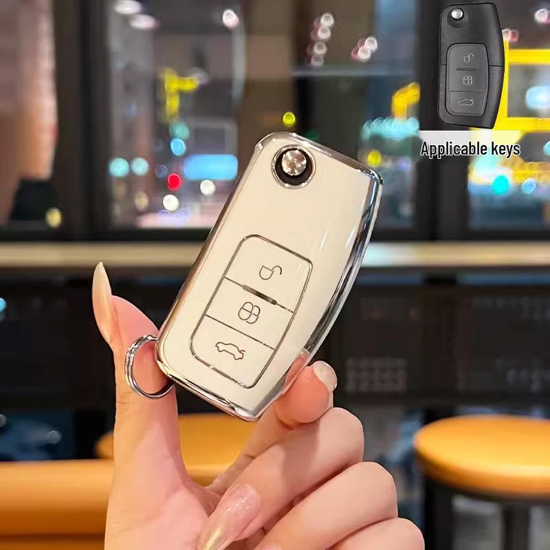 

Совместимый с Ford чехол для ключа для Mondeo, Focus, Edge, Escort, Explorer и Fiesta.