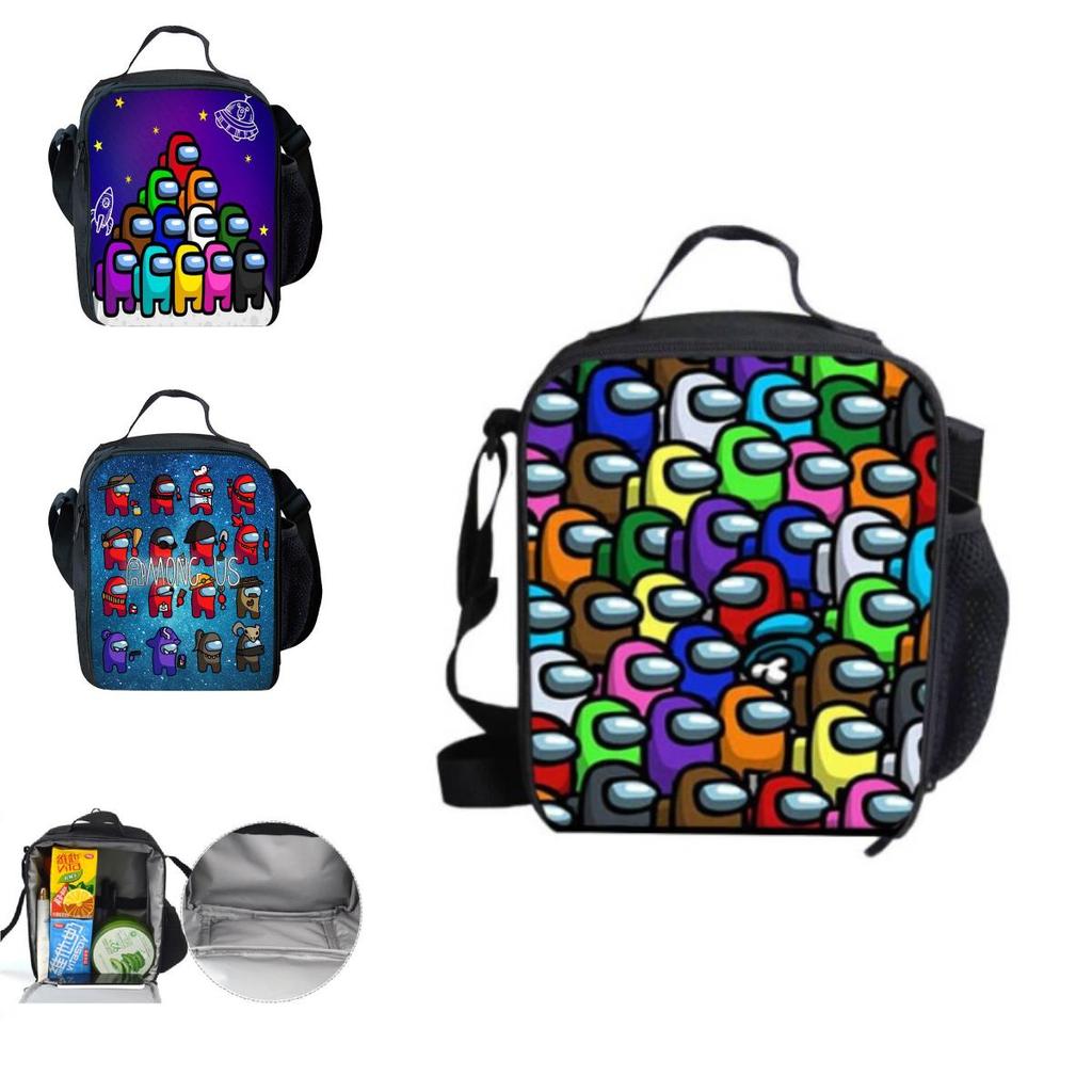 Stilvolles und lustiges dreiteiliges Rucksack-Set für Kinder mit geometrischen Mustern