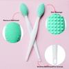 6Pcs Silicone Nose Brush Soft Silicone Double-Sided Face Cleanser Exfoliating Blackhead Remover Gentle Skin Care Tool for Sensitive Skin Lip Care And