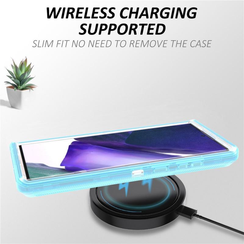 Transparent Shockproof Silicone Case With Air Cushion Galaxy S24 Ultra S23 S20 Note20 S9
