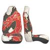 Chinese Red Dragon Totem Pattern Car Seat Covers Set 2 Pcs Elastic Auto Interior Car Accessories Protectors Non-Slip Auto Cove