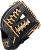 ZETT Youth Baseball Soft Black x Pastel Brown Size BJGB74550F Glove, Steer, All-Around, Left-Handed Throw, (1932), LL,