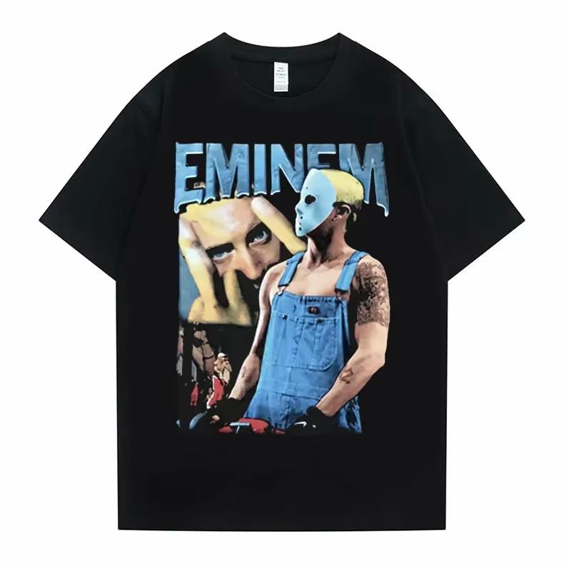 

Rapper Slim Shady Eminem Anger Management Tour Graphic T Shirt Short Sleeve Men Hip Hop Casual Tee Tops Unisex Fashion T-shirt 5XL