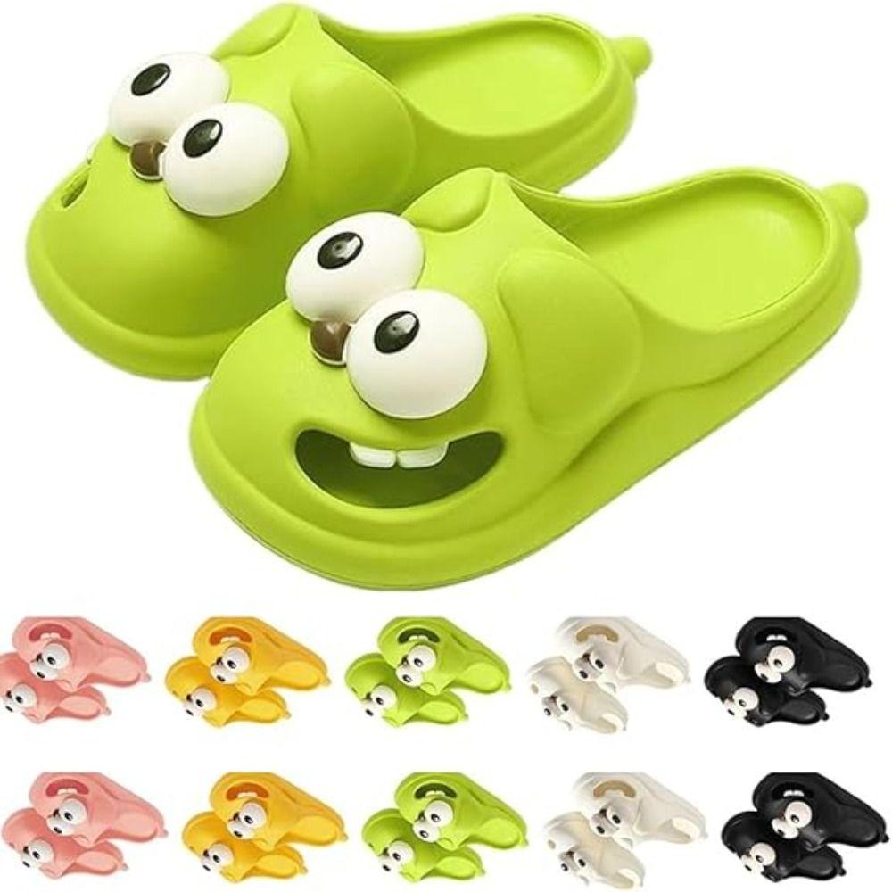 Pantofole Cane Occhi Grandi in PVC Design Divertente Pantofole Cartone Animato Pantofole Bacio Lingua Pantofole da Casa