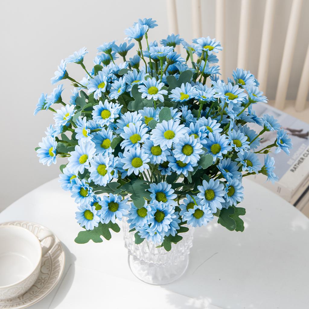 Artificial Flowers Silk Daisy Bouquet Christmas Decorations Home vase table Wedding bridal bouquet Decorative Household Products