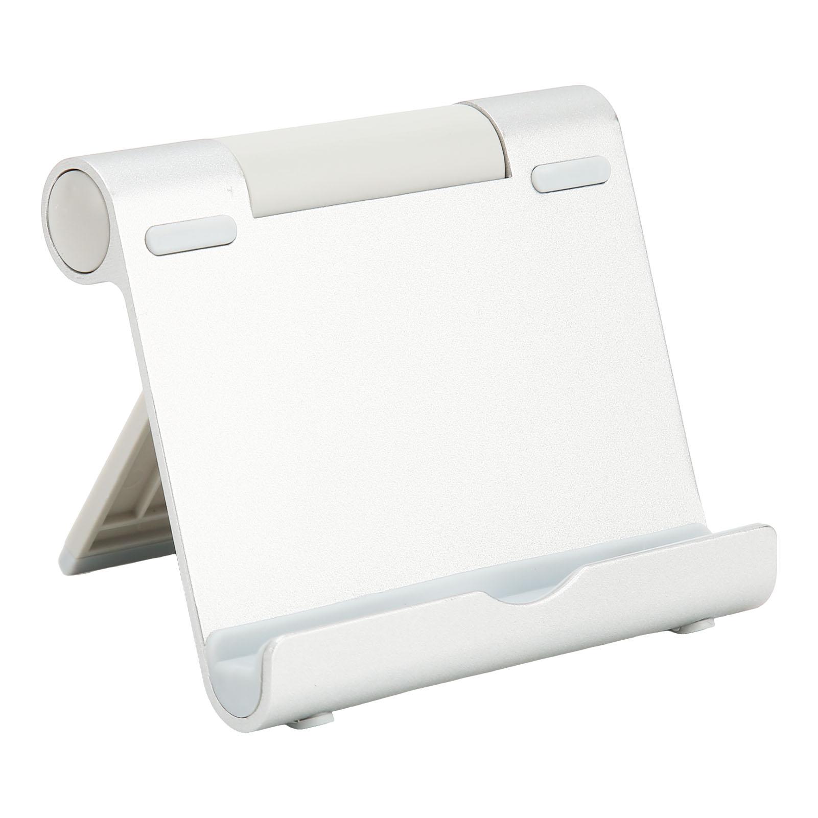 

Подставка для телефона, вращающаяся на 180 градусов, складная, портативная, из алюминиевого сплава и силикона, нагрузка 5 кг, планшет серебряный