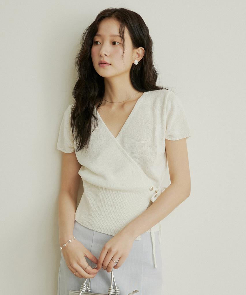 ADAUL Silver Button Summer Lap Knit - 5Color