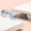 2025 High-End European & American Fashion UV-Protective Geometric Metal Sunglasses