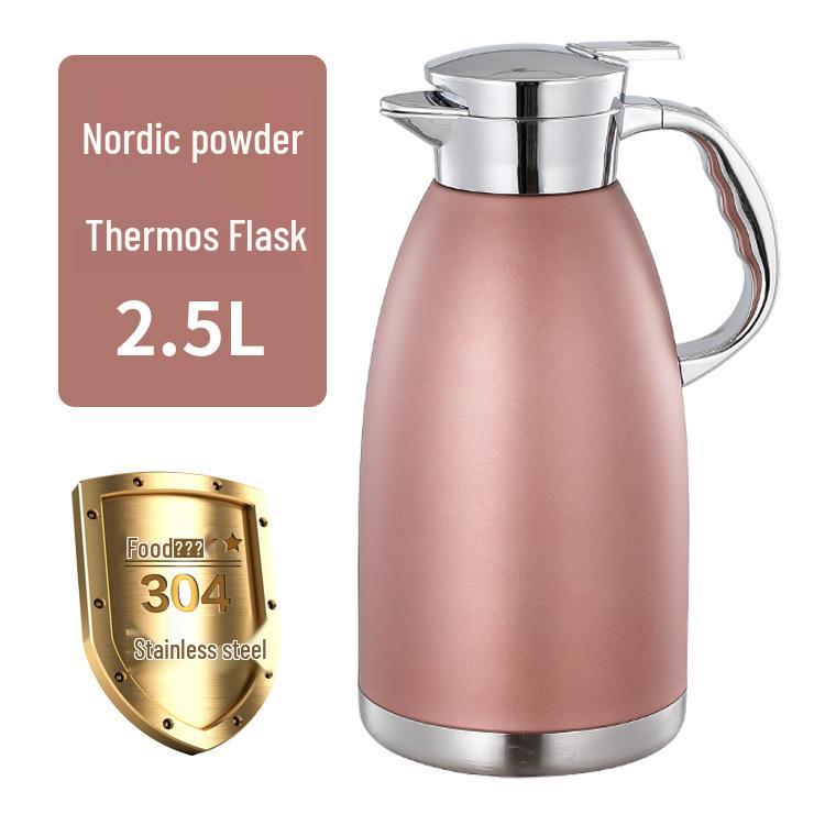 6 Stainless Steel Thermos - Large Capacity Home Kettle for Hot Water, Long-Lasting Vacuum Insulation