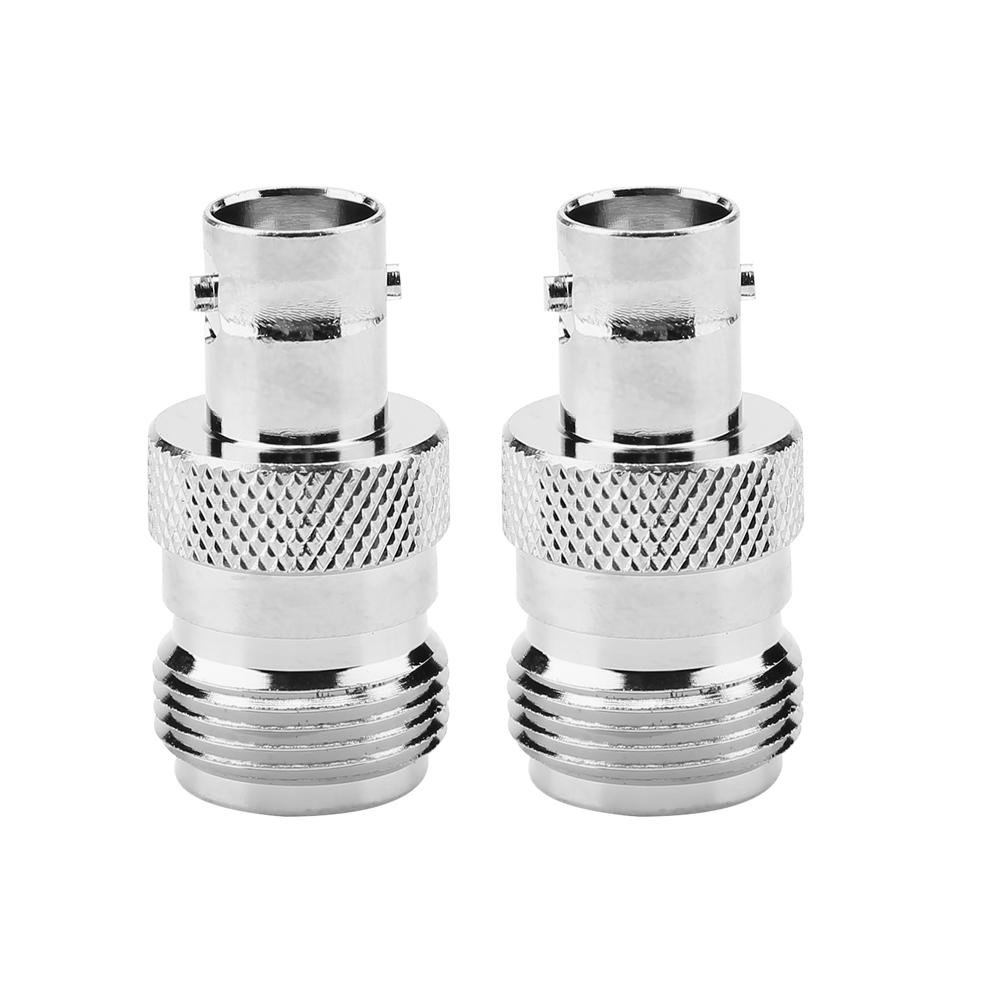 

2pcs Type N Female to BNC Female RF Connector Coaxial Adapter Test Converter