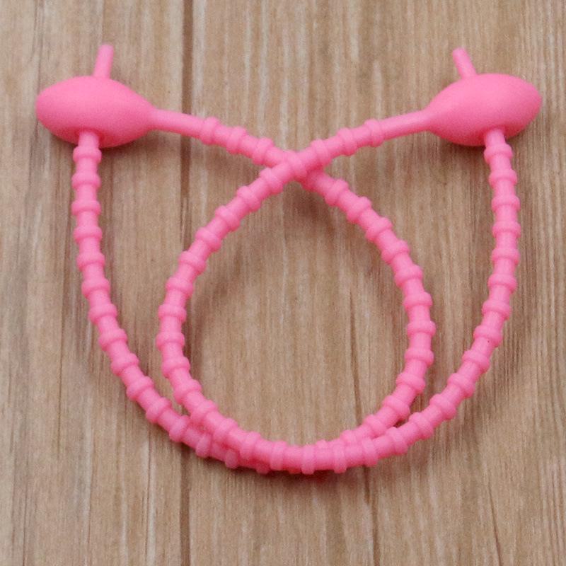 13 színű ovális fejű szilikon újrafelhasználható csavarózsinór és cipzáras kötegelő