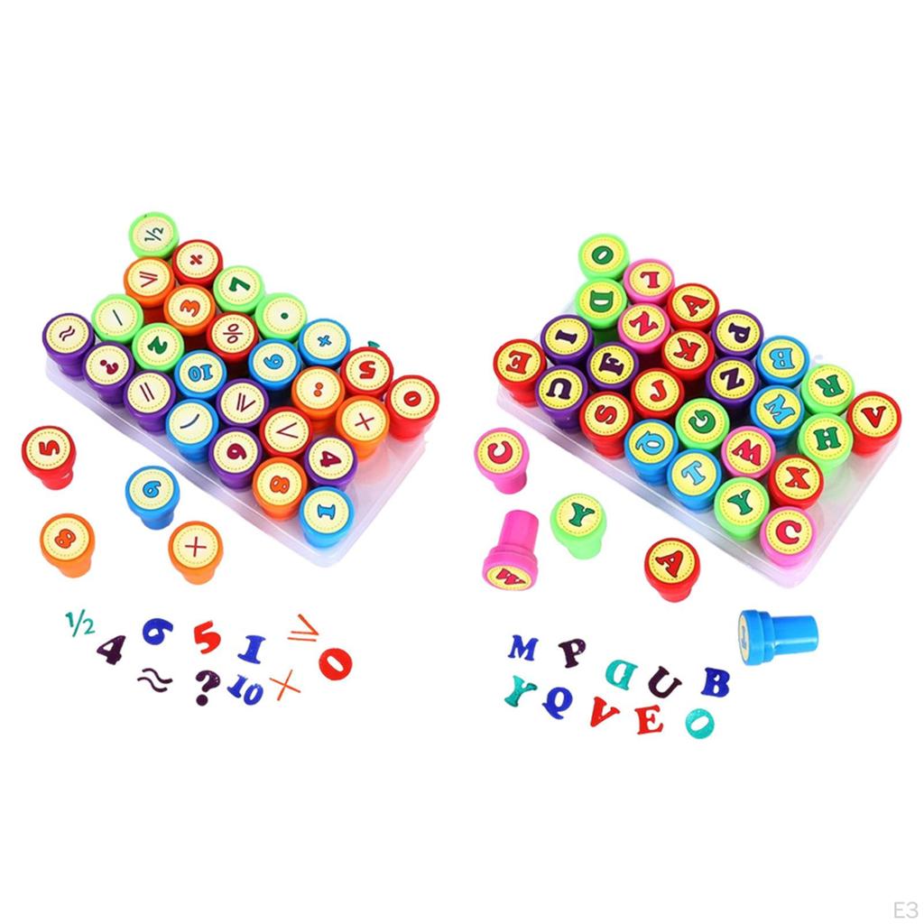 Dzieci Zestaw Pieczątek Zabawka Edukacyjna Pieczątki Kreskówkowe Zestawy do Napisów do Robienia Kartek Planer