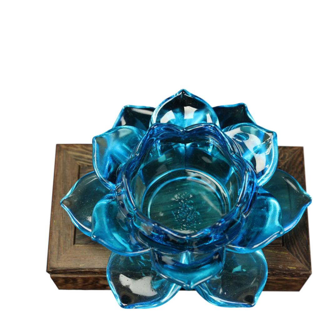 Glass Candle Holder Lotus Candle Holder Easy Maintenance