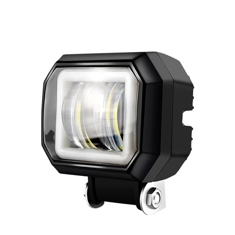 2PCS/1PCS Waterproof Round LED Angel Eyes Light Bar Portable Spotlights Motorcycle Offroad Car Truck Driving Boat Work Light