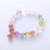 Natural White Crystal Bracelet Strawberry Crystal Citrine Amethyst Hand Jewelry Bangles Women Fashion Jewelry Accessories Gift