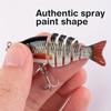 1pc of Segmented Fish Imitation Hard Bait Soft Lures - 2.36inch/5G - Suitable for Fishing Trout And Bass in Both Saltwater And Freshwater