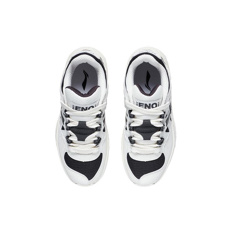 Li Ning CF Yu 2.0 Thick Sole Height Increasing Cushioning Rebound Versatile Bread Shoes Low Top Sports Casual Shoes Women Sneaker AGCS070-1