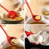 Silicone Non-stick Cookware Set: Stir-fry Spatula, Soup Ladle, Slotted Spoon, High-Temperature Long Handle.