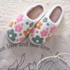 Pantofole in Cotone Floreali, Pantofole Peluche, Ricamo, Pantofole da Casa, da Uomo e da Donna, Pantofole da Coppia, Pantofole Calde, Pantofole Spesse