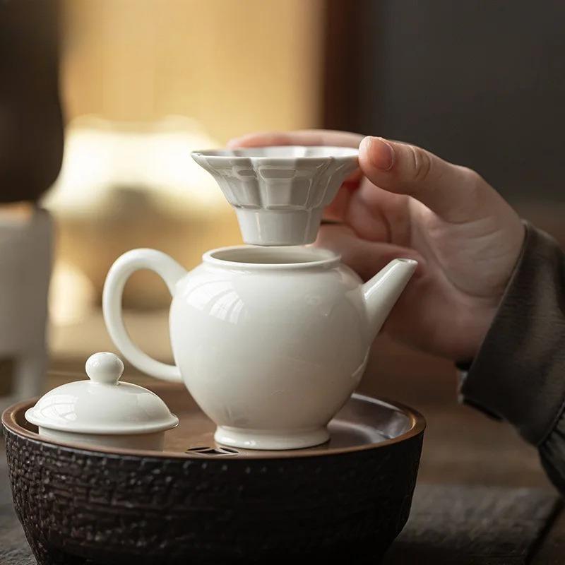 Plant Ash Lotus Petal Leaf Tea Funnel Pouring Into Pot Extractor Leakage Filter Tea Making Throwing Tea Device Teaware Items