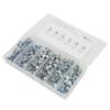 110Pcs T Nuts 1 4in 5 16in 3 8in Steel Corrosion Resistant Galvanized Rustproof Pronged Tee Nut