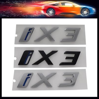 3D Premium IX3 i X3 dla Samochodów Elektrycznych IX3 i X3 G08 Pokrywa Silnika Błotnik Bagażnik Tylny Naklejka Emblemat Odznaka Naklejka