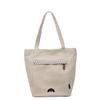 Simple Portable Canvas Bag Women's 2025 Autumn and Winter New Fashionable Foreign Style Hand Carry Cloth Bag Student Shoulder Messenger Bag