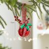 British Iron Art Christmas Tree Ornaments: Star, Snowflake, Bells, Jute Rope, and Berry Accessories