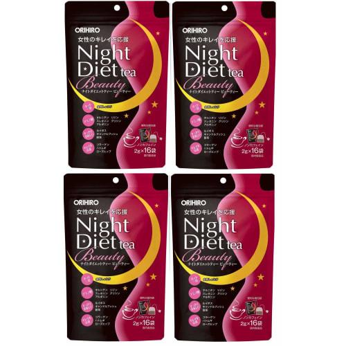 ORIHIRO Night Diet Tea Beauty 16 Bags (4 Sets)