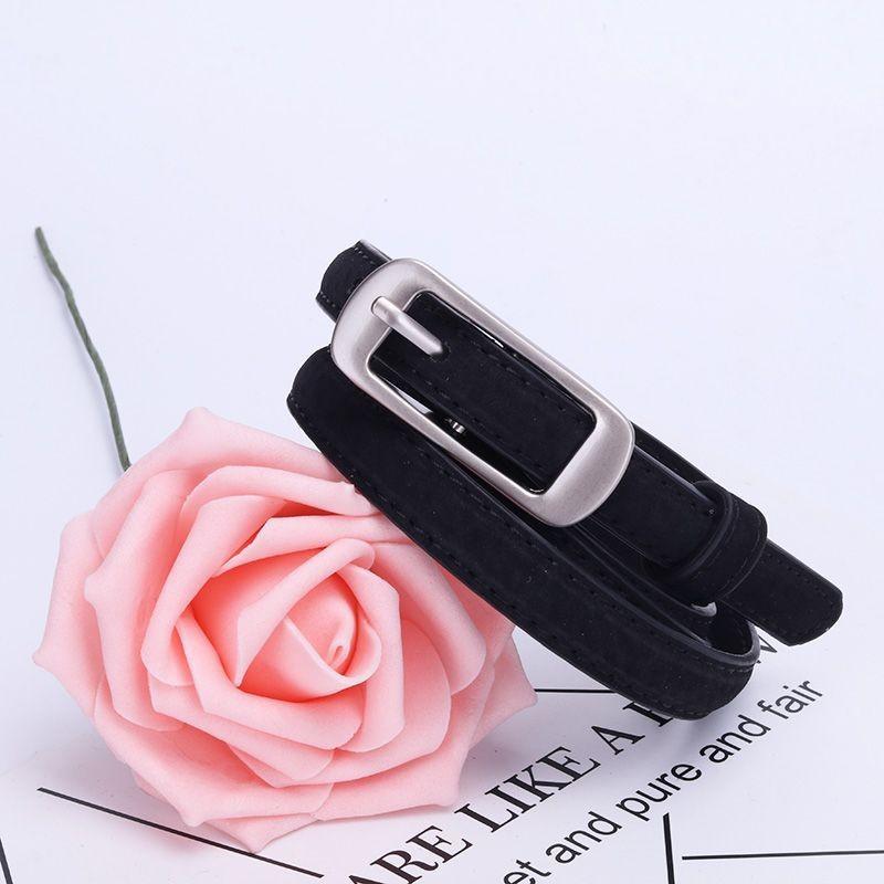 Soft Knotted Stylish Leather Belt For Women Featuring A Fashionable Minimalist Design In Colors Classic