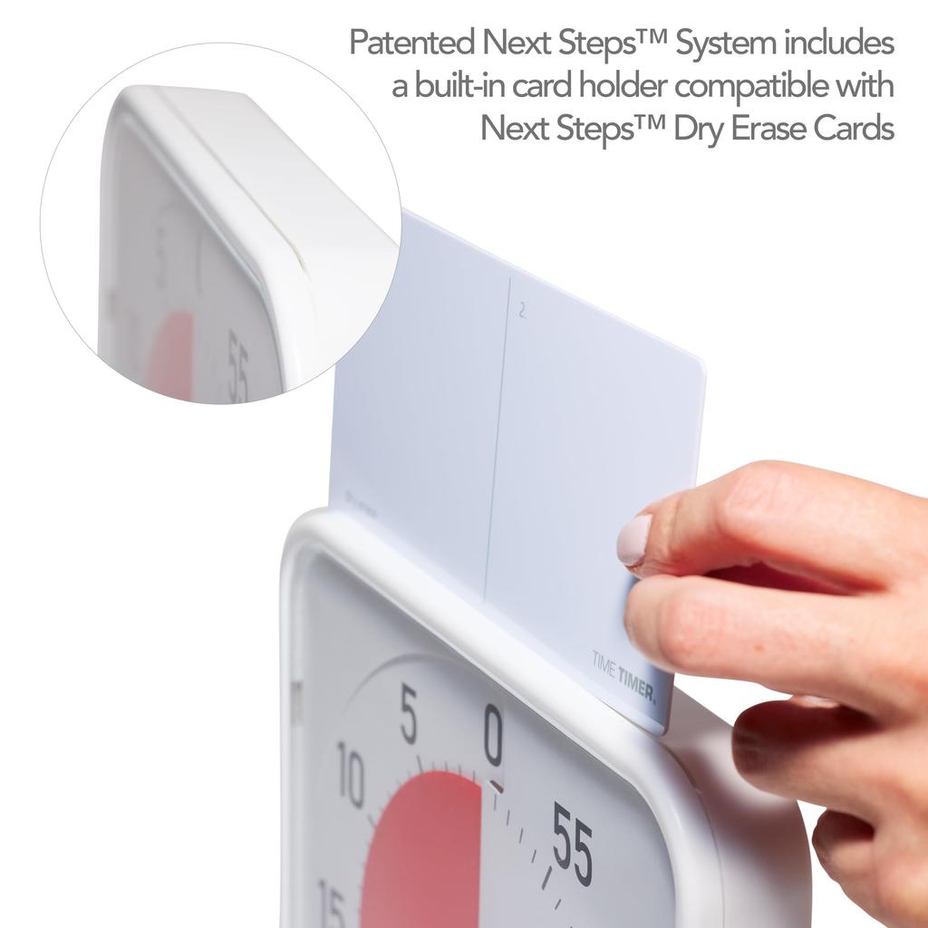 TIME TIMER 19cm time 60-minute timer, white/green, management/learning timer, TT08C-WHT-GR-W (genuine product)
