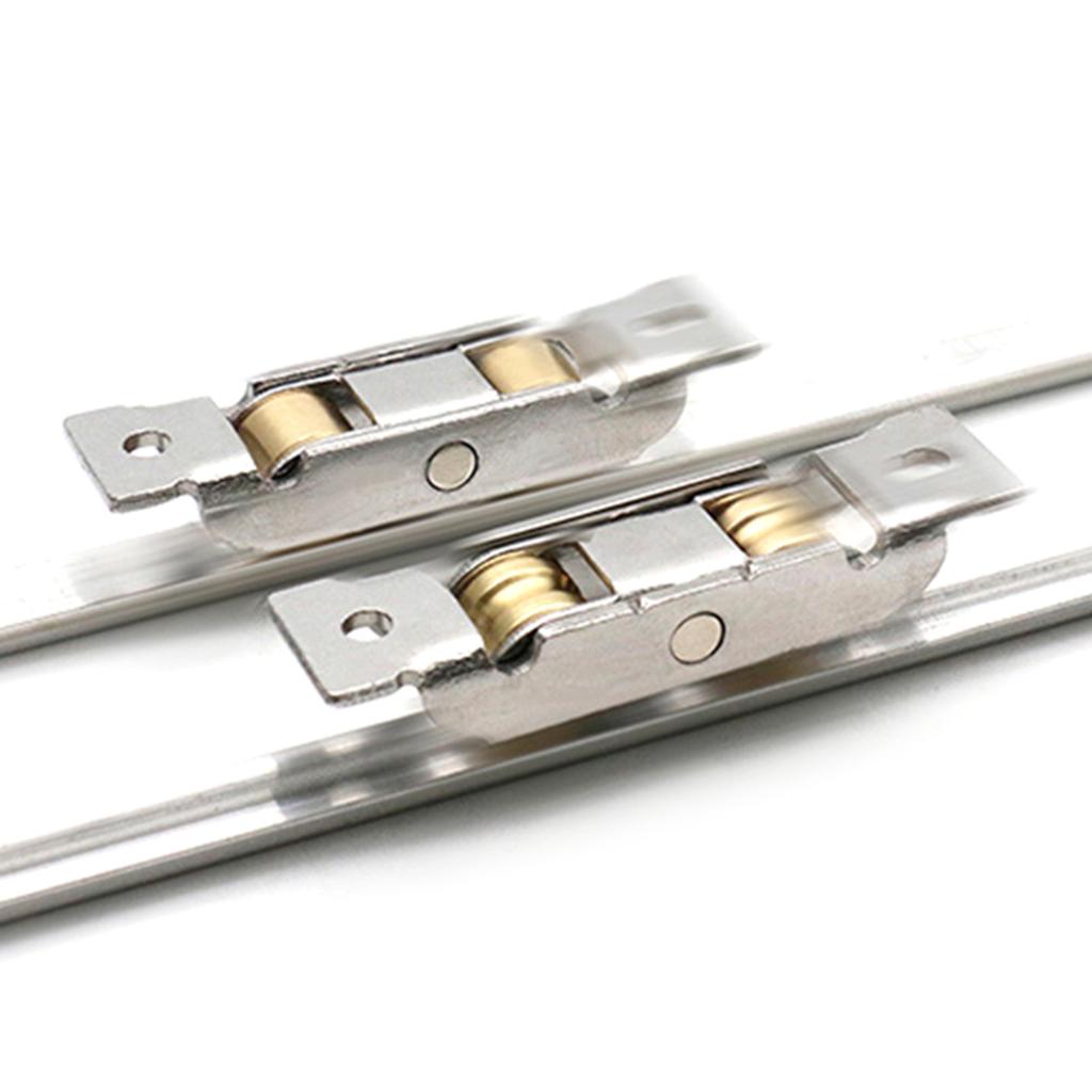 4pcs Heavy Duty Metal Window Roller Wheels Universal Sliding Axles Window Pulley Rollers Upgrades Use for Smooth Operate