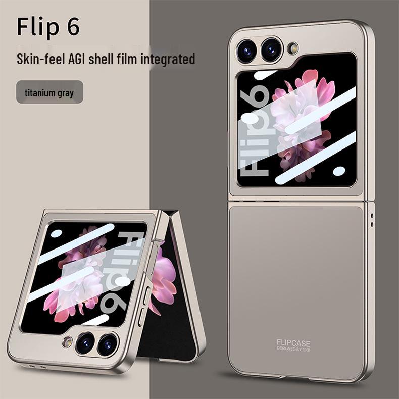Samsung Z Flip6 AG Shell Foldable Case - Skin-Feel, Anti-Fall, Screen-Integrated